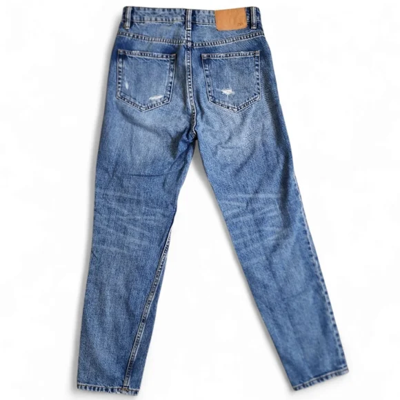 ZARA High Rise Distressed Ripped Jeans Size 25 Grunge Style - Picture 5 of 10